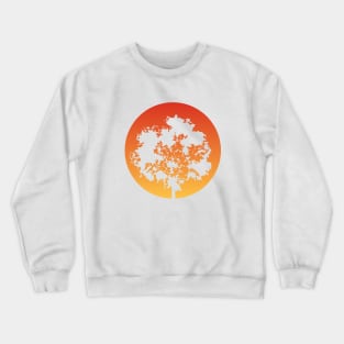 Elegant Tree Silhouette and The Sun II Crewneck Sweatshirt